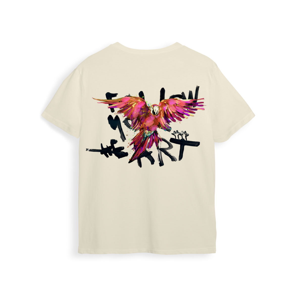 Camiseta en algodón color crudo| Follow