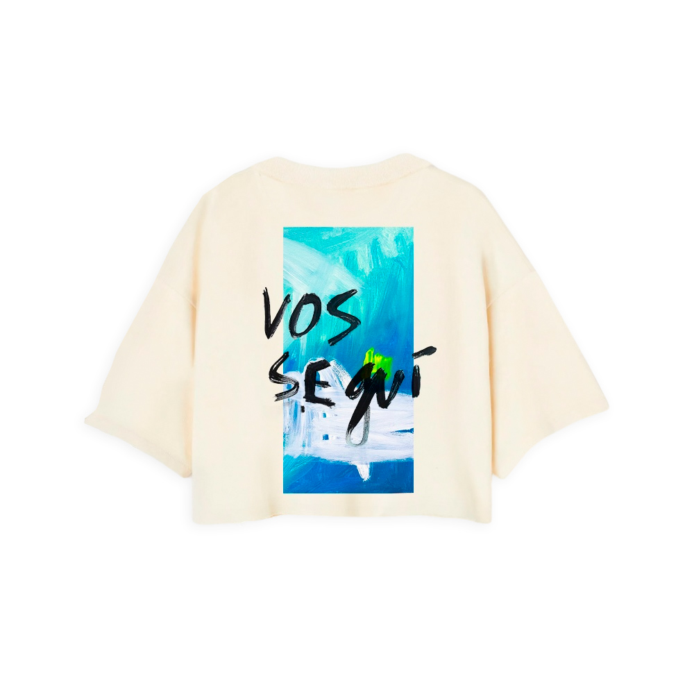 Camiseta en algodón crudo oversized| Vos seguí