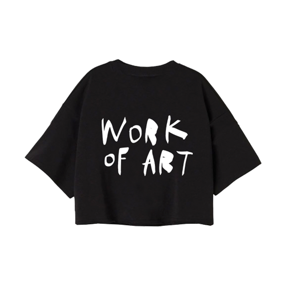 Camiseta en algodón negro adultos| Work of Art